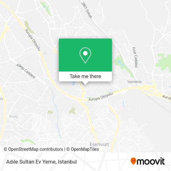 Adıle Sultan Ev Yeme map