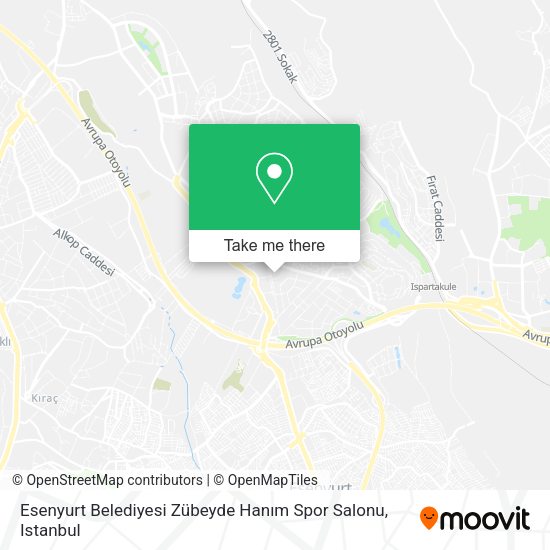 Esenyurt Belediyesi Zübeyde Hanım Spor Salonu map