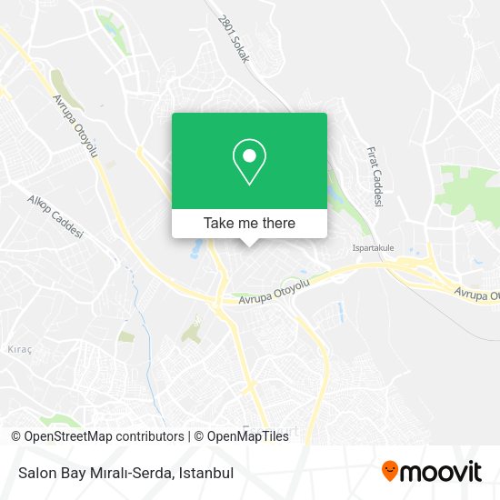 Salon Bay Mıralı-Serda map