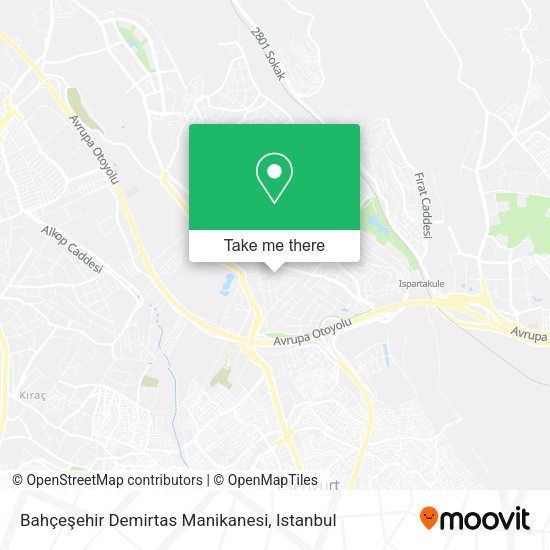 Bahçeşehir Demirtas Manikanesi map
