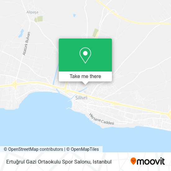 Ertuğrul Gazi Ortaokulu Spor Salonu map
