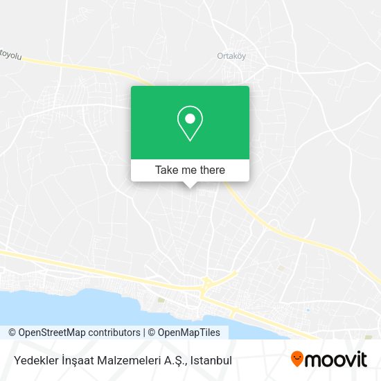 Yedekler İnşaat Malzemeleri A.Ş. map