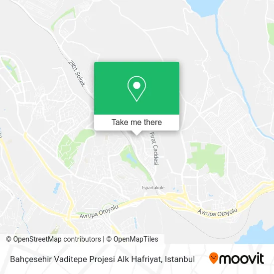 Bahçesehir Vaditepe Projesi Alk Hafriyat map