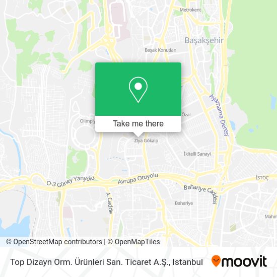 Top Dizayn Orm. Ürünleri San. Ticaret A.Ş. map
