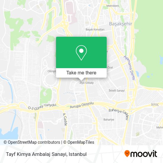 Tayf Kimya Ambalaj Sanayi map