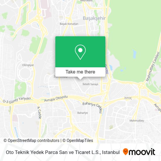 Oto Teknik Yedek Parca San ve Ticaret L.S. map