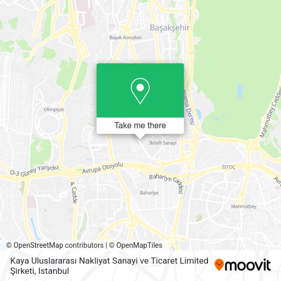 Kaya Uluslararası Nakliyat Sanayi ve Ticaret Limited Şirketi map