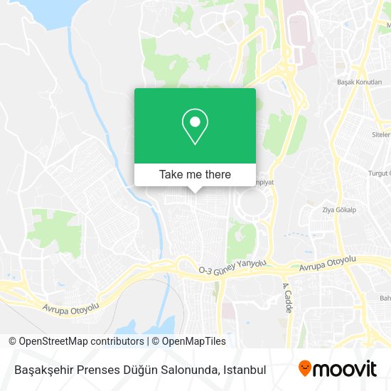 Başakşehir Prenses Düğün Salonunda map