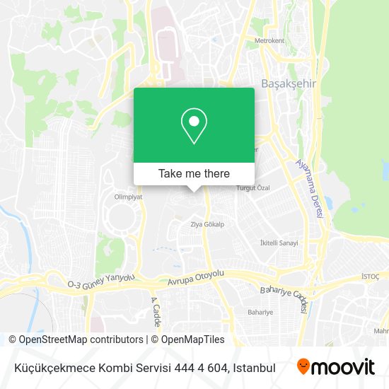 Küçükçekmece Kombi Servisi 444 4 604 map