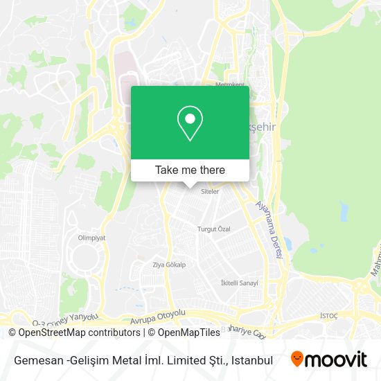 Gemesan -Gelişim Metal İml. Limited Şti. map