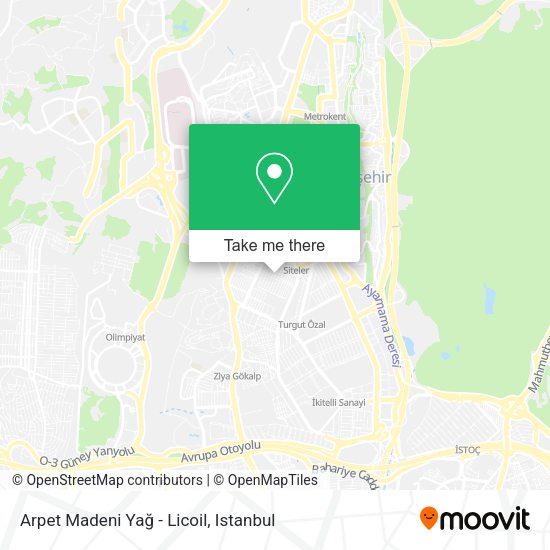 Arpet Madeni Yağ - Licoil map