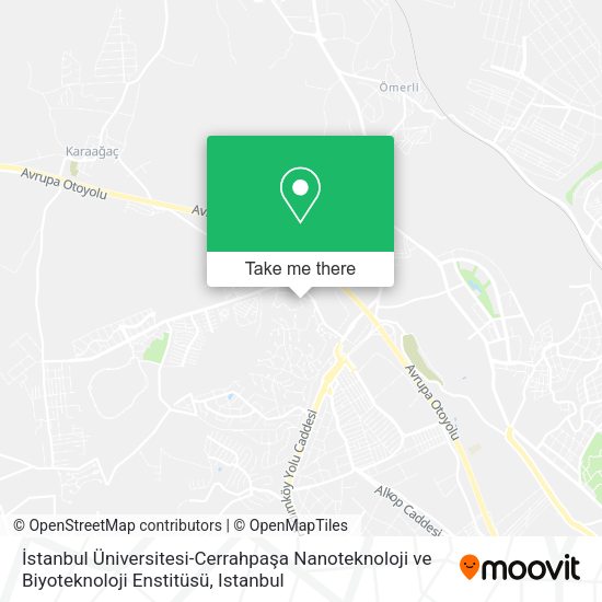 İstanbul Üniversitesi-Cerrahpaşa Nanoteknoloji ve Biyoteknoloji Enstitüsü map