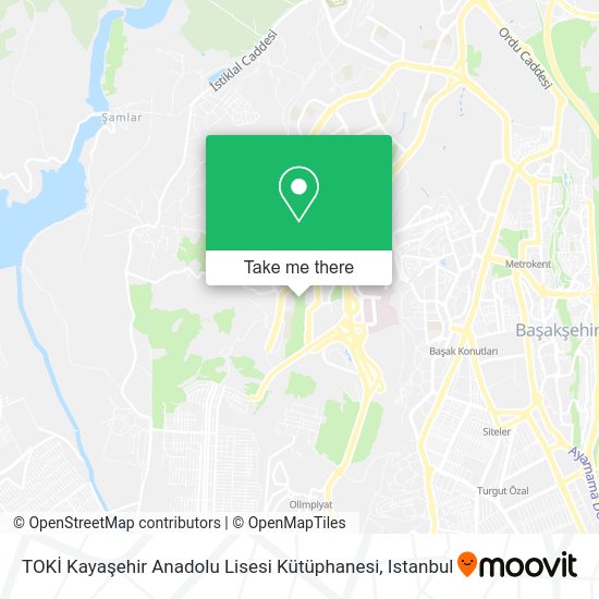 TOKİ Kayaşehir Anadolu Lisesi Kütüphanesi map