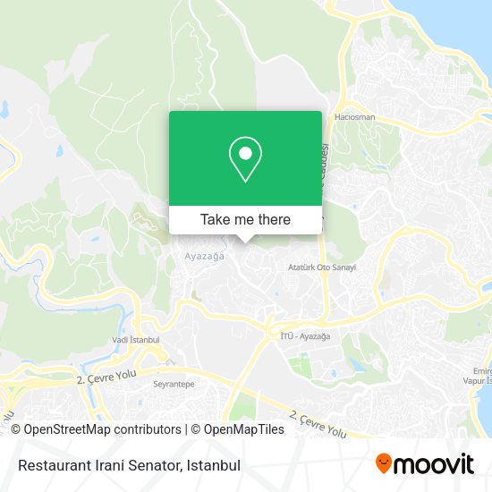 Restaurant Irani Senator map