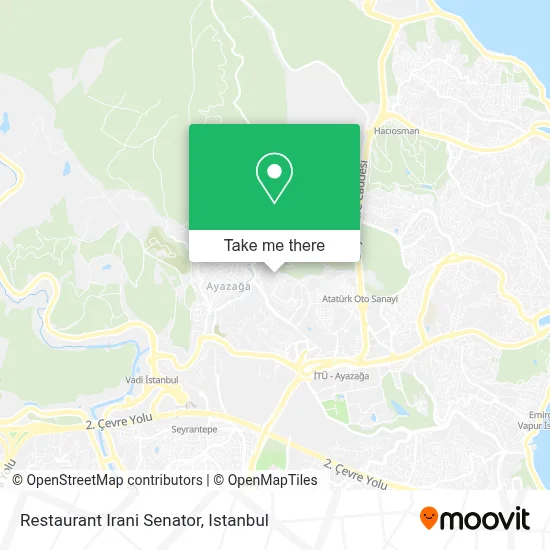 Restaurant Irani Senator map