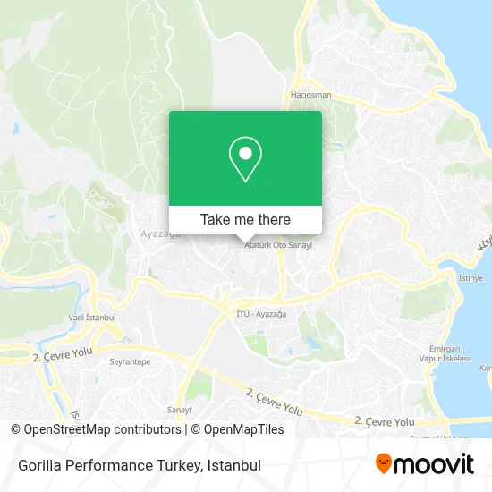 Gorilla Performance Turkey map