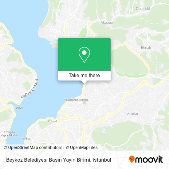 Beykoz Belediyesi Basın Yayın Birimi map