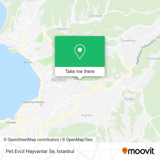 Pet.Evcıl Hayvanlar Se map