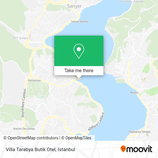 Villa Tarabya Butik Otel map