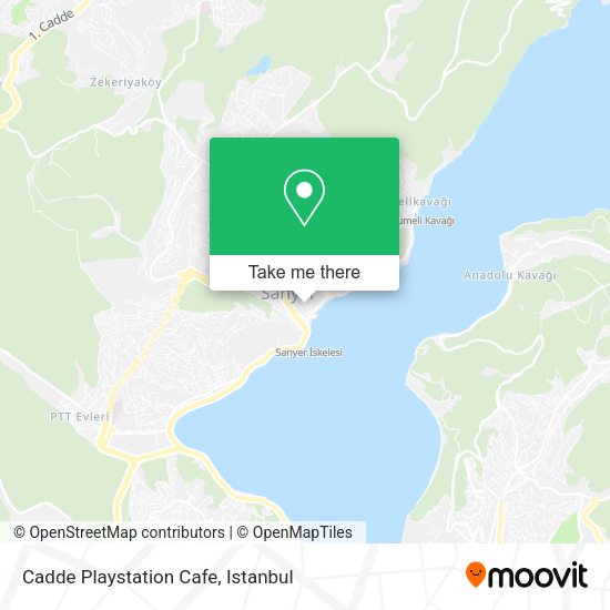 Cadde Playstation Cafe map