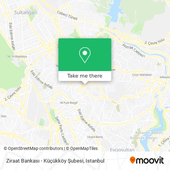 Ziraat Bankası - Küçükköy Şubesi map