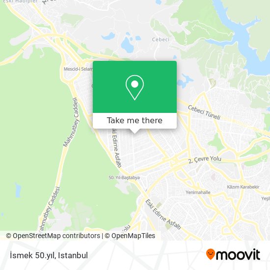 İsmek 50.yıl map