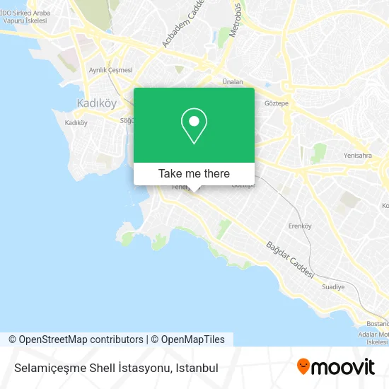 Selamiçeşme Shell İstasyonu map