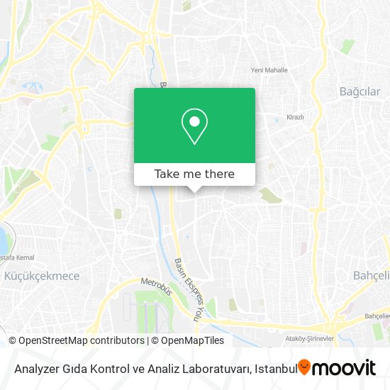 Analyzer Gıda Kontrol ve Analiz Laboratuvarı map