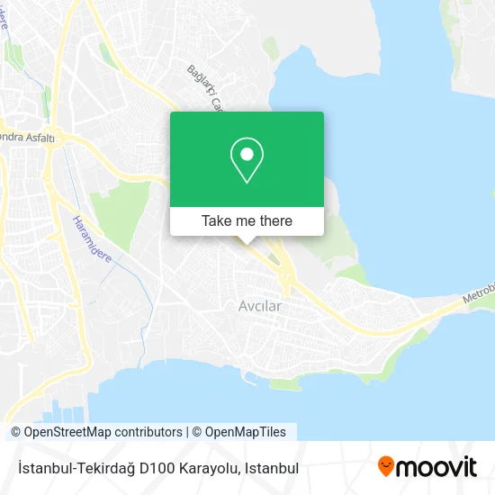 İstanbul-Tekirdağ D100 Karayolu map