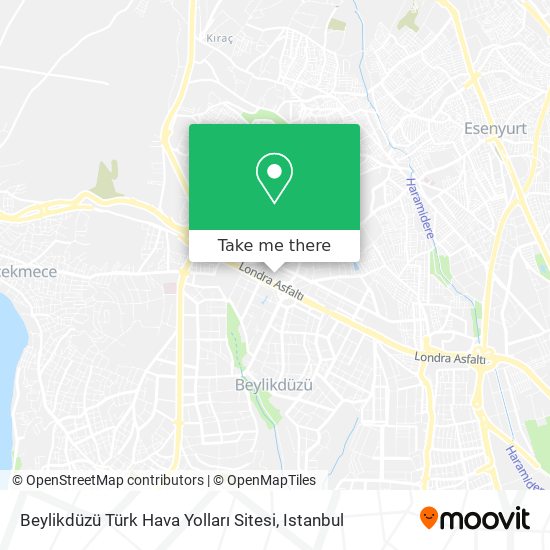 Beylikdüzü Türk Hava Yolları Sitesi map