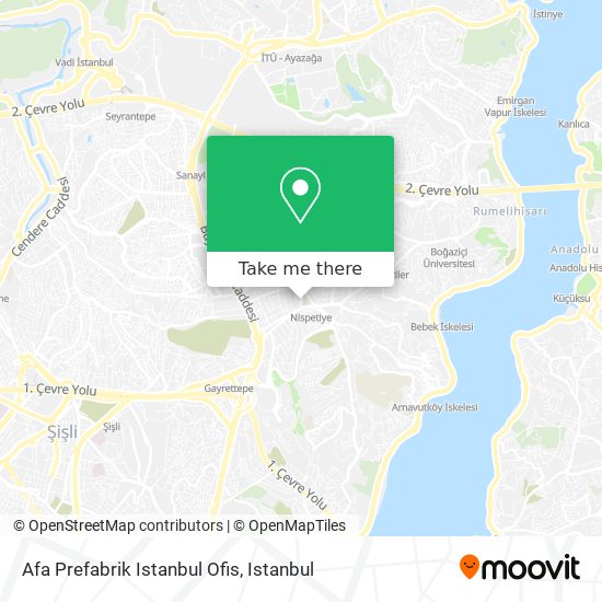 Afa Prefabrik Istanbul Ofis map