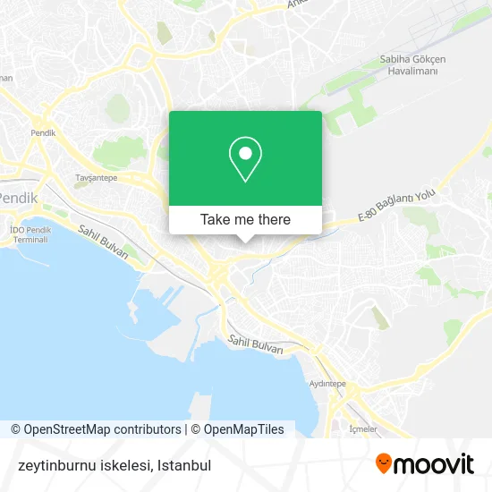 zeytinburnu iskelesi map