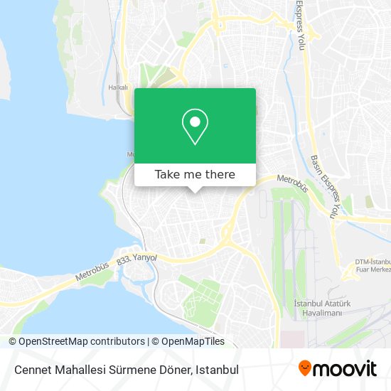 Cennet Mahallesi Sürmene Döner map