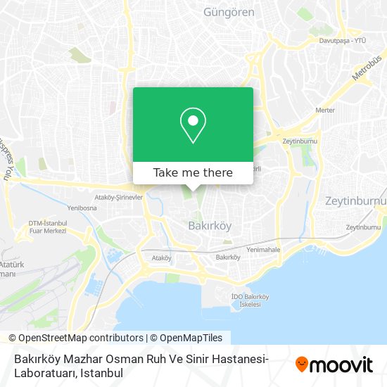 Bakırköy Mazhar Osman Ruh Ve Sinir Hastanesi-Laboratuarı map