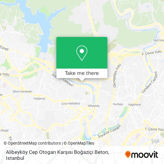 Alibeyköy Cep Otogarı Karşısı Boğaziçi Beton map