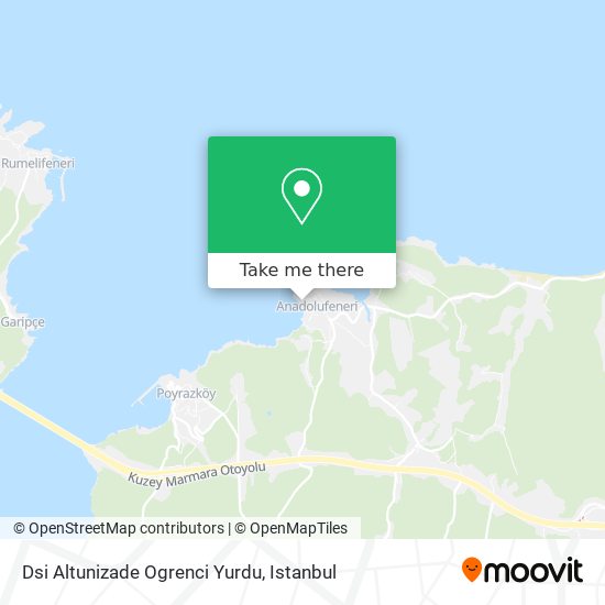 Dsi Altunizade Ogrenci Yurdu map