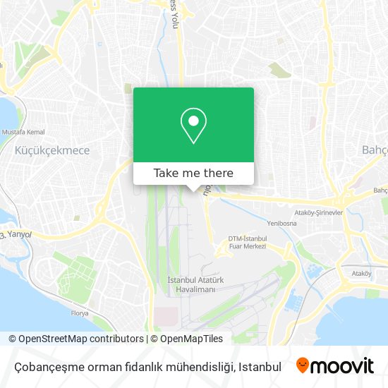 Çobançeşme orman fidanlık mühendisliği map