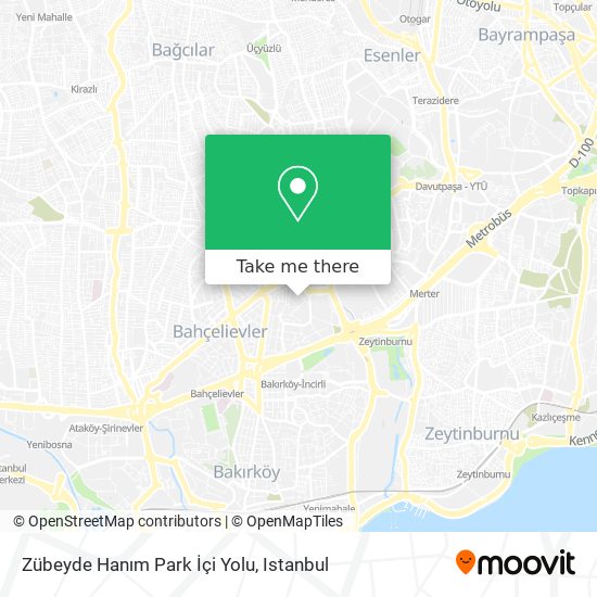 Zübeyde Hanım Park İçi Yolu map