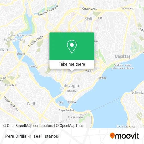 Pera Dirilis Kilisesi map