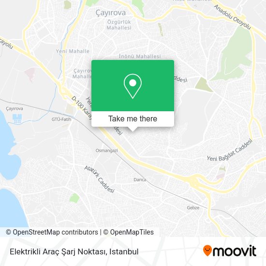 Elektrikli Araç Şarj Noktası map