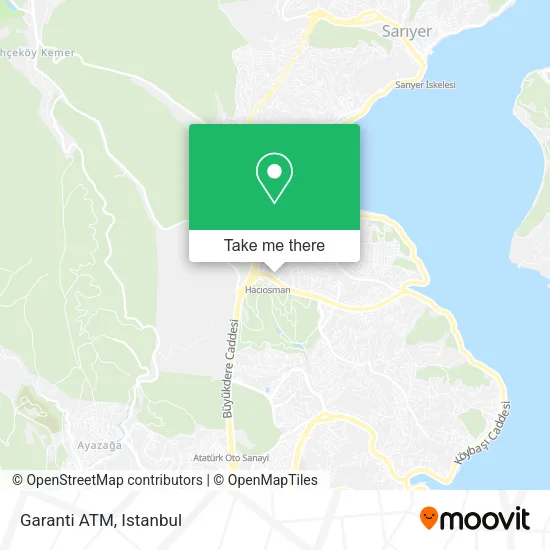 Garanti ATM map