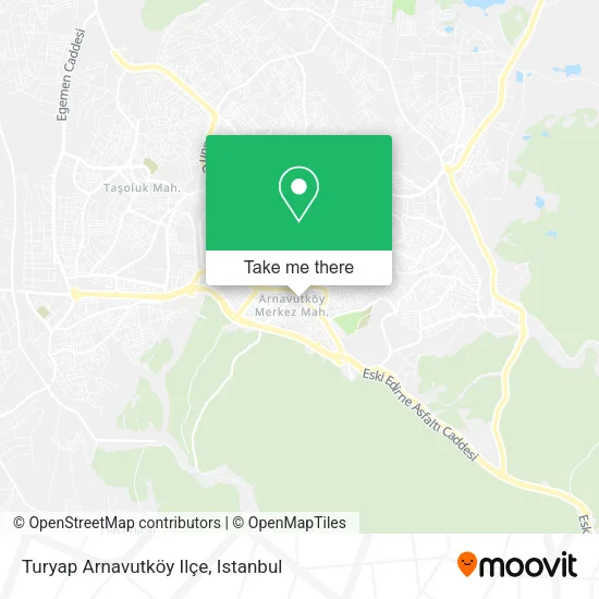 Turyap Arnavutköy Ilçe map