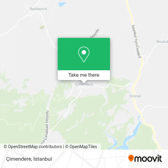 Çimendere map