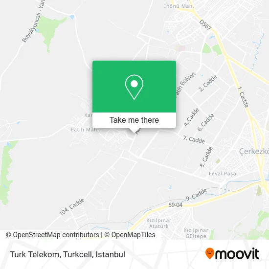 Turk Telekom, Turkcell map