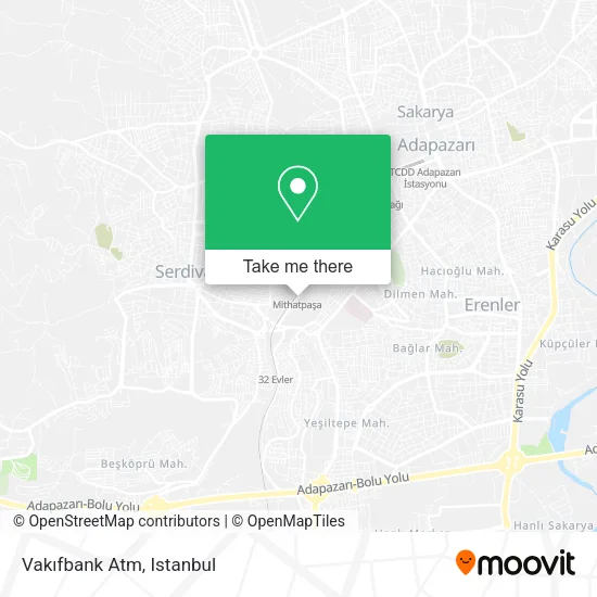 Vakıfbank Atm map