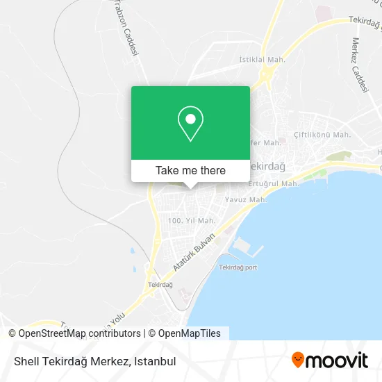 Shell Tekirdağ Merkez map