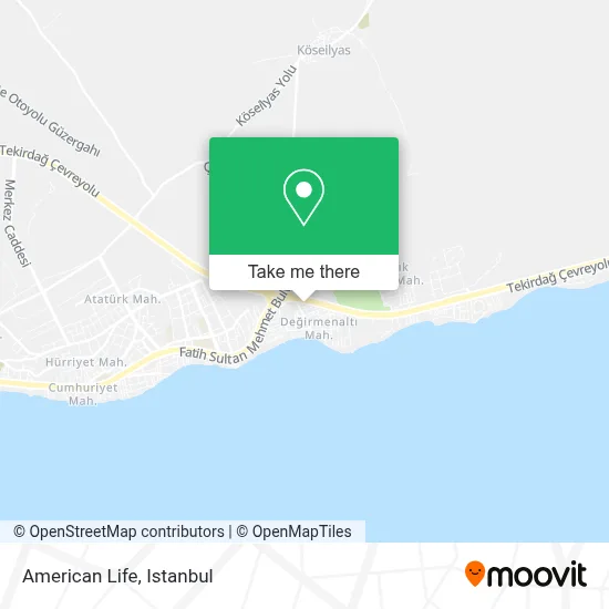 American Life map