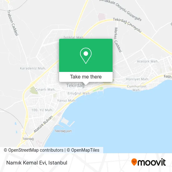 Namık Kemal Evi map