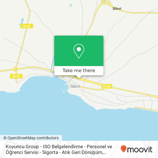 Koyuncu Group - ISO Belgelendirme - Personel ve Öğrenci Servisi - Sigorta - Atık Geri Dönüşüm map