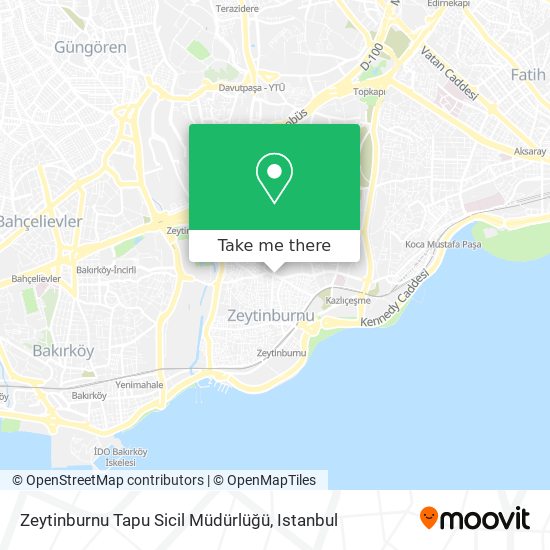 Zeytinburnu Tapu Sicil Müdürlüğü map